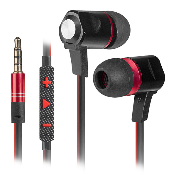 Defender Lance słuchawki z mikrofonem regulacja głośności czarna 2.0 douszne 3.5 mm jack
