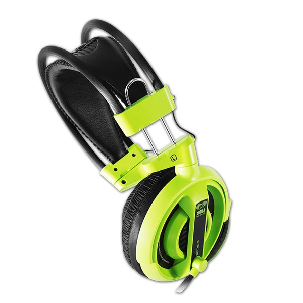 E blue Cobra I Gaming Headset słuchawki z mikrofonem zielona 2x 3.5 mm jack - obrazek 5