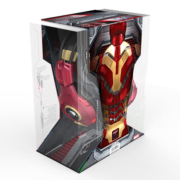 E blue IRON MAN EHS903 Gaming Headset słuchawki z mikrofonem czerwona uszkodzone opakowanie 3.5 mm jack + USB - obrazek 6