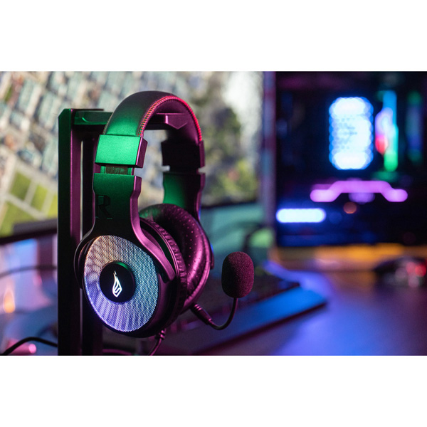 Surefire Harrier 360 słuchawki z odłączanym mikrofonem regulacja głośności czarna 7.1 surround sound Virtual USB - obrazek 7