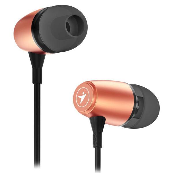 Genius HS M318 słuchawki z mikrofonem bez regulacji głośności na przewodzie złota 2.0 douszne 3.5 mm jack - obrazek 2