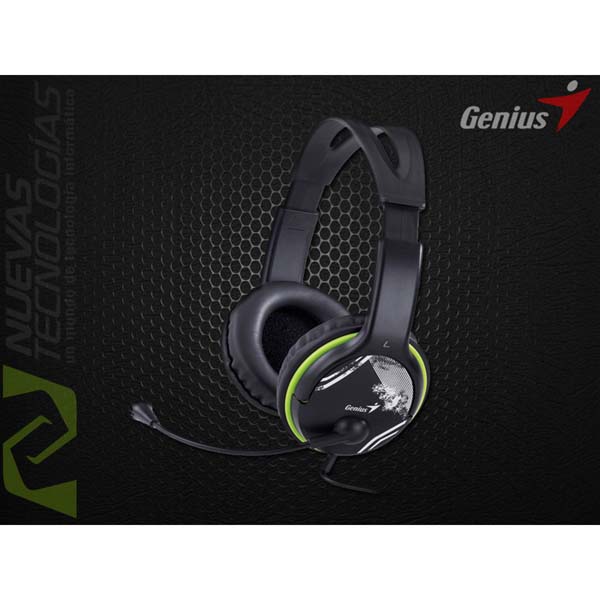 Genius HS 400A słuchawki z mikrofonem regulacja głośności czarna 2x 3.5 mm jack - obrazek 5