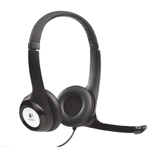 Logitech Stereo H390 słuchawki z mikrofonem regulacja głośności czarna USB - obrazek 2