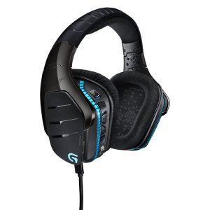 Logitech G633 Gaming Headset słuchawki z mikrofonem regulacja głośności czarna 7.1 virtual podświetlane zamknięte do gry