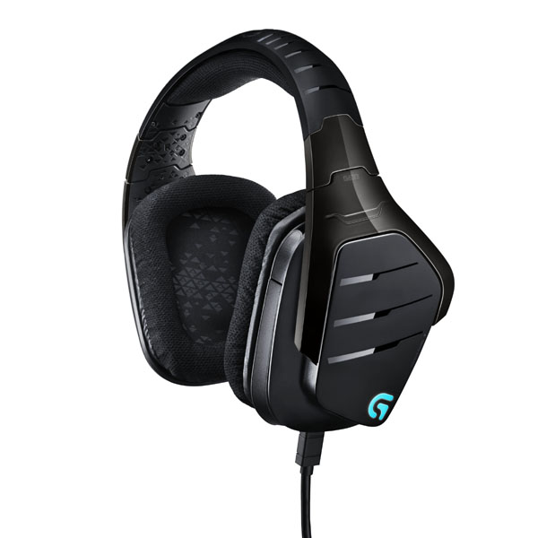 Logitech G633 Gaming Headset słuchawki z mikrofonem regulacja głośności czarna 7.1 virtual podświetlane zamknięte do gry - obrazek 2