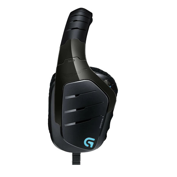 Logitech G633 Gaming Headset słuchawki z mikrofonem regulacja głośności czarna 7.1 virtual podświetlane zamknięte do gry - obrazek 5