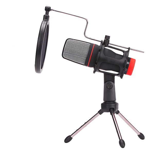 Marvo do streamowania mikrofon MIC 02 bez regulacji głośności czarny ze statywem - obrazek 4