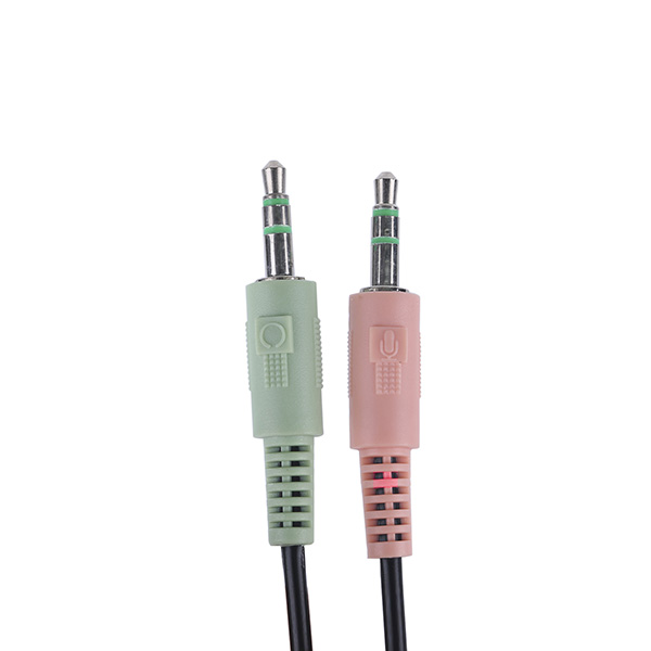 Marvo H8321S słuchawki z mikrofonem regulacja głośności czarna 2 x 3.5 mm Jack - obrazek 7