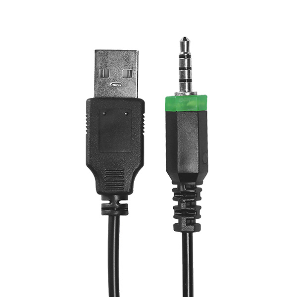 Marvo HG8929 słuchawki z mikrofonem czarna podświetlona 3.5 mm jack + rozdvojka + USB - obrazek 5