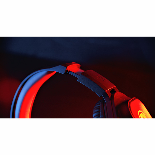 Marvo HG8929 słuchawki z mikrofonem czarna podświetlona 3.5 mm jack + rozdvojka + USB - obrazek 12