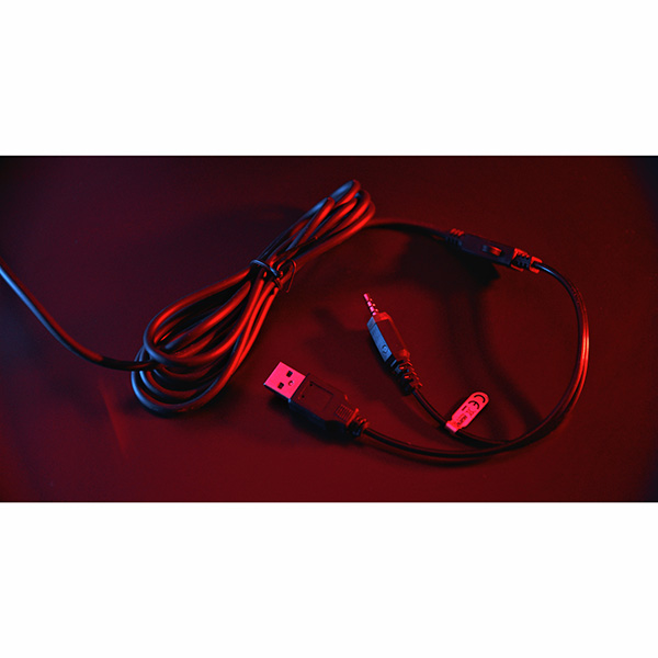 Marvo HG8929 słuchawki z mikrofonem czarna podświetlona 3.5 mm jack + rozdvojka + USB - obrazek 13