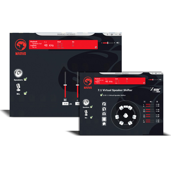 Marvo HG9065 słuchawki z mikrofonem regulacja głośności czarna 7.1 virtual do gry - obrazek 8