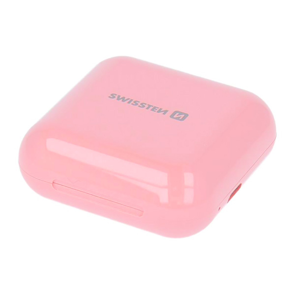 Swissten TWS Flypods zestaw głośnomowiący rożowa 2.0 bluetooth - obrazek 3