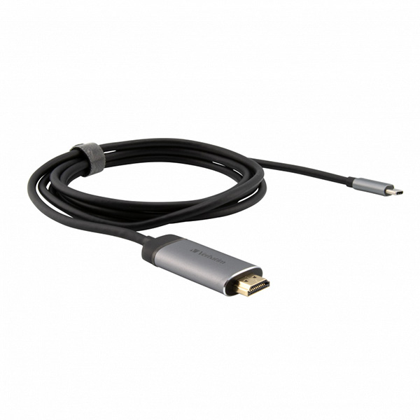 USB 3.1 hub 1 port 49144 szara długość przewodu 15m Verbatim adapter USB C na HDMI - obrazek 5