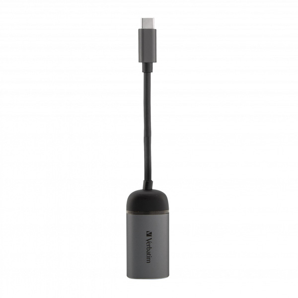 USB 3.1 hub 1 port 49146 szara długość przewodu 10cm Verbatim adapter USB C na Ethernet - obrazek 4