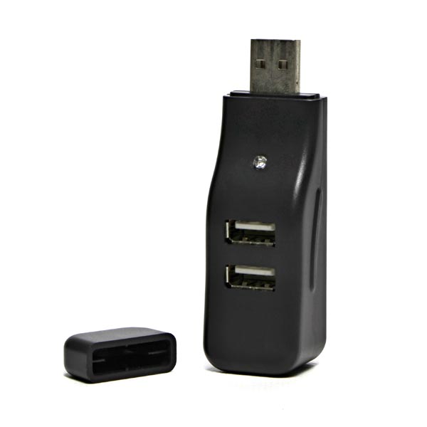 USB 2.0 HUB 4 port 335 czarna wskaźnik LED