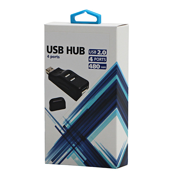 USB 2.0 HUB 4 port 335 czarna wskaźnik LED - obrazek 4