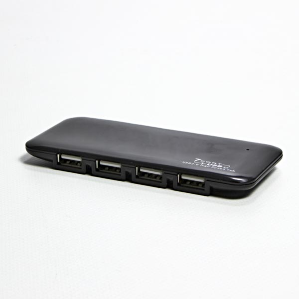USB 2.0 hub 7 port 039 czarna - obrazek 3