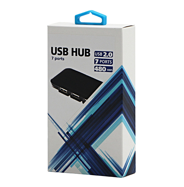 USB 2.0 hub 7 port 039 czarna - obrazek 5