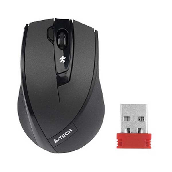 A4Tech 9300F zestaw klawiatura z myszą optyczną bezprzewodową AAA CZ US klasyczna 2.4 GHz bezprzewodowa czarna - obrazek 3