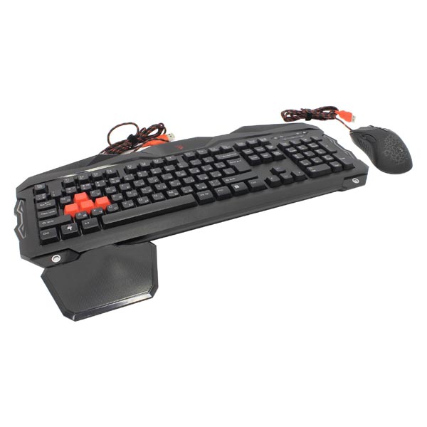 A4Tech BLOODY B2100 zestaw klawiatura z przewodową myszą optyczną CZ do gry podświetlana klawiatura odporna na zalanie rodzaj - obrazek 2