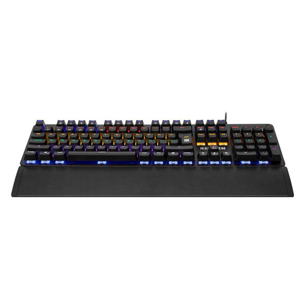 Defender Reborn GK 165DL klawiatura US do gry wzmocniona konstrukcja rodzaj przewodowa USB czarna mechaniczna podświetlona - obrazek 3