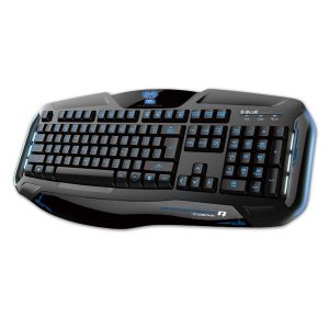 E blue Cobra II klawiatura US do gry podświetlona rodzaj przewodowa USB czarna