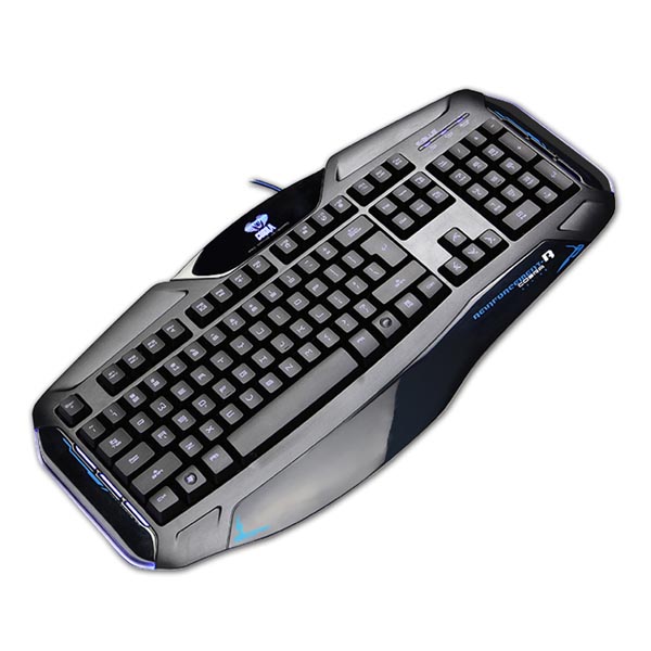 E blue Cobra II klawiatura US do gry podświetlona rodzaj przewodowa USB czarna - obrazek 5