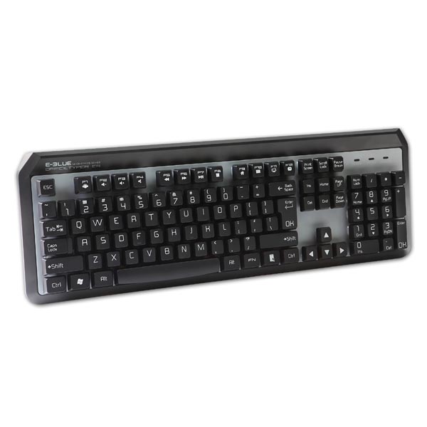 E blue K738 klawiatura US multimedialny przewodowa USB czarna - obrazek 3