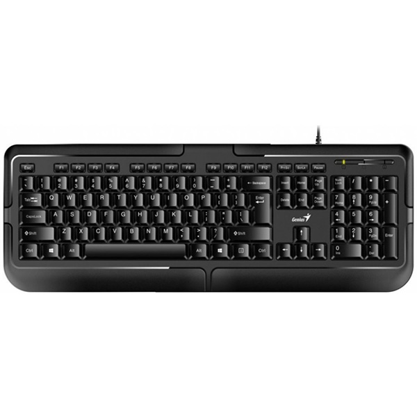 Genius KB 118 klawiatura CZ SK klasyczna wodoodporny rodzaj przewodowa PS 2 czarna