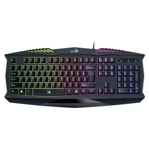 Genius GX GAMING Scorpion K220 klawiatura CZ SK do gry wodoodporny rodzaj przewodowa USB czarna nie