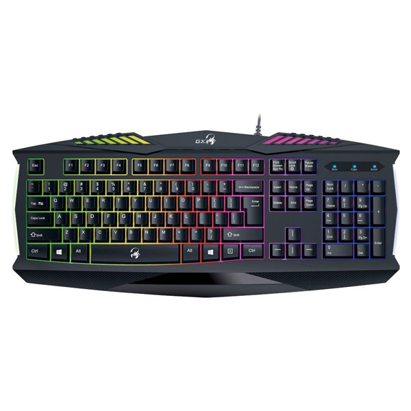 Genius GX GAMING Scorpion K220 klawiatura CZ SK do gry wodoodporny rodzaj przewodowa USB czarna nie