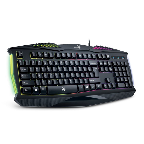 Genius GX GAMING Scorpion K220 klawiatura CZ SK do gry wodoodporny rodzaj przewodowa USB czarna nie - obrazek 2