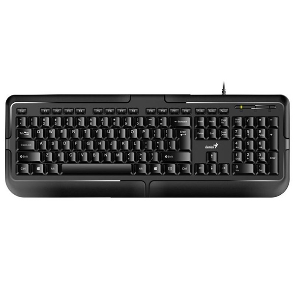 Genius KB 118 klawiatura CZ SK klasyczna wodoodporny rodzaj przewodowa USB czarna