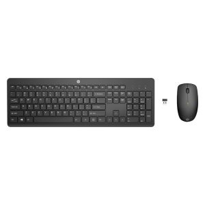 HP Wireless Keyboard &, Mouse zestaw klawiatura z myszą optyczną bezprzewodową AAA CZ SK multimedialny USB A Dongle rodzaj 2.4
