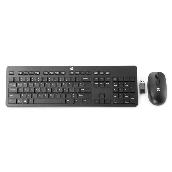 HP Wireless Deskset 300 zestaw klawiatura CZ bezprzewodowa czarna