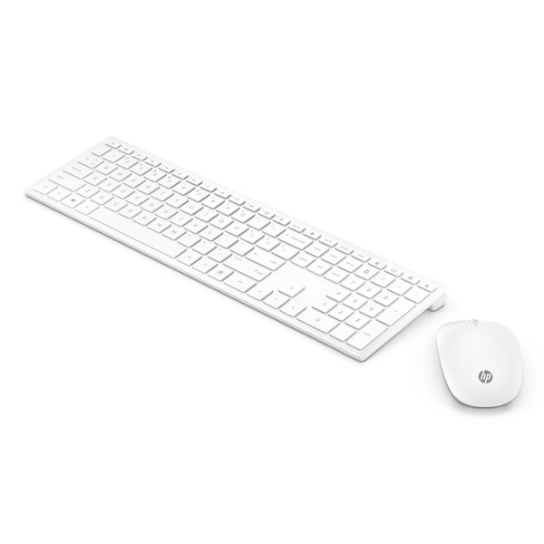 HP Pavilion Wireless Keyboard and Mouse 800 White zestaw klawiatura CZ 2.4 GHz bezprzewodowa biała