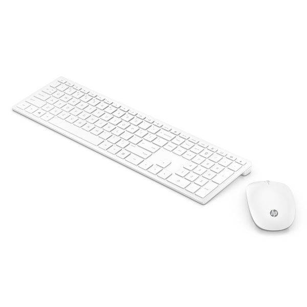 HP Pavilion Wireless Keyboard and Mouse 800 White zestaw klawiatura SK 2.4 GHz bezprzewodowa biała - obrazek 2