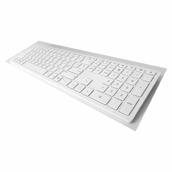 HP Pavilion Wireless Key 600 White klawiatura CZ 2.4 GHz bezprzewodowa biała - obrazek 2