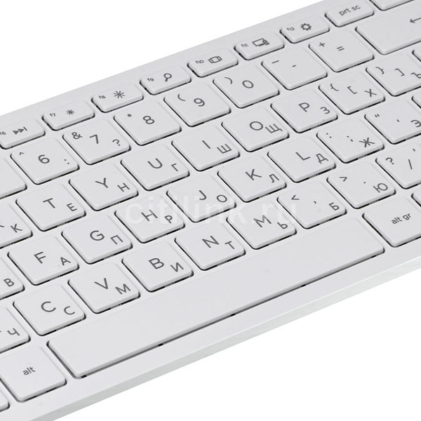HP Pavilion Wireless Key 600 White klawiatura CZ 2.4 GHz bezprzewodowa biała - obrazek 3