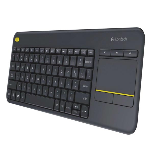 Logitech K400 Plus klawiatura AA US multimedialny 2.4 GHz bezprzewodowa czarna - obrazek 3