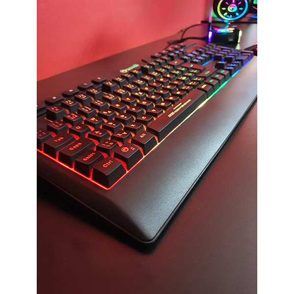 Marvo CM305 RGB zestaw klawiatura + mysz i słuchawki dla graczy CZ SK do gry membranowa rodzaj przewodowa USB czarna RGB p - obrazek 10