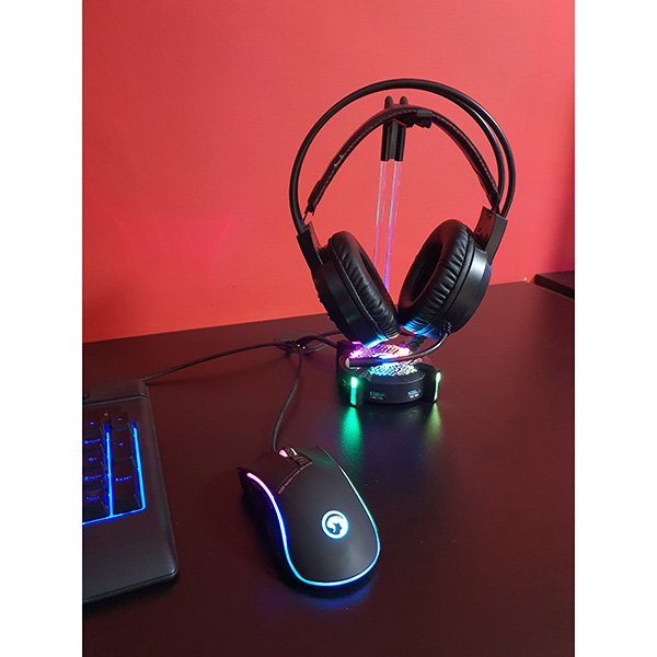 Marvo CM305 RGB zestaw klawiatura + mysz i słuchawki dla graczy US do gry membranowa rodzaj przewodowa USB czarna RGB podś - obrazek 9