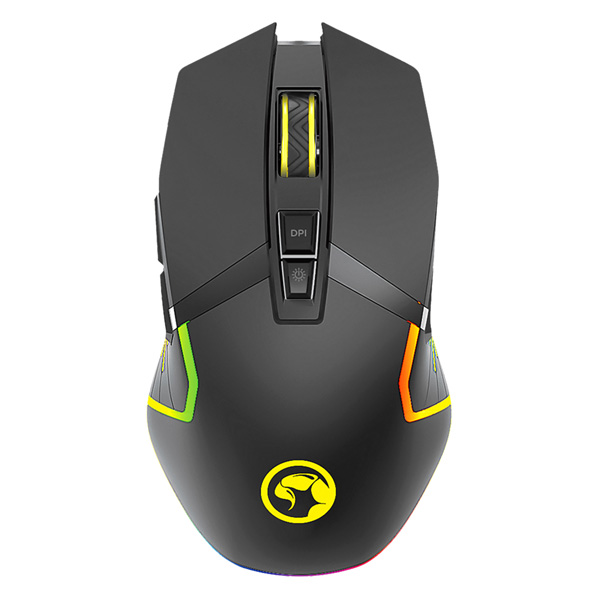 Marvo CM306 zestaw klawiatura + mysz i podkładka dla graczy US do gry membranowa rodzaj przewodowa USB czarna podświetlona - obrazek 7