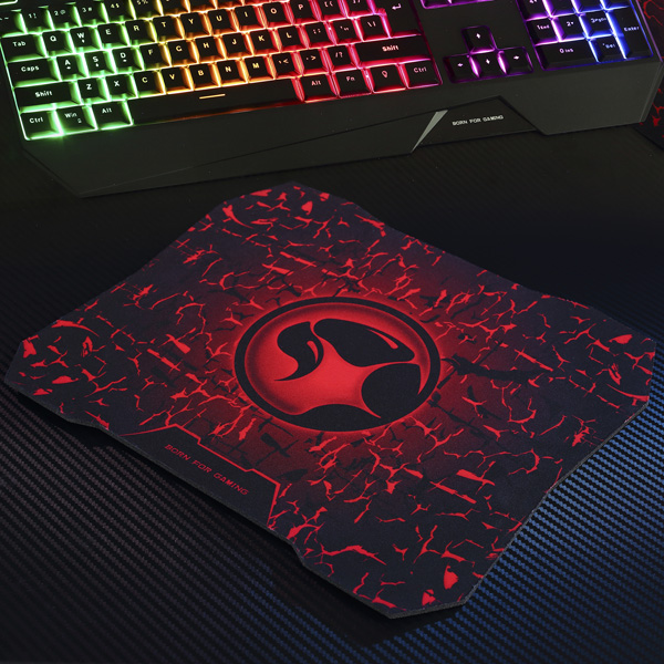 Marvo CM306 zestaw klawiatura + mysz i podkładka dla graczy US do gry membranowa rodzaj przewodowa USB czarna podświetlona - obrazek 17