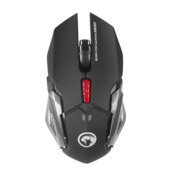 Marvo KW509 klawiatura z optyczną myszką CZ Sk zestaw gamingowy membranowa rodzaj bezprzewodowa czarna - obrazek 5