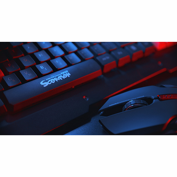 Marvo KW509 klawiatura z optyczną myszką CZ Sk zestaw gamingowy membranowa rodzaj bezprzewodowa czarna - obrazek 9