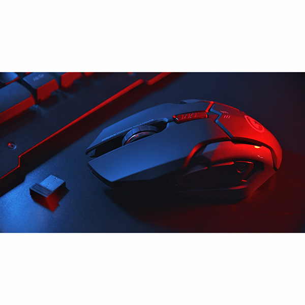 Marvo KW509 klawiatura z optyczną myszką CZ Sk zestaw gamingowy membranowa rodzaj bezprzewodowa czarna - obrazek 10