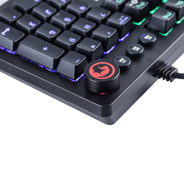 Marvo KG917 klawiatura US do gry podświetlona rodzaj przewodowa USB czarna mechaniczna klawisze PUBG - obrazek 3