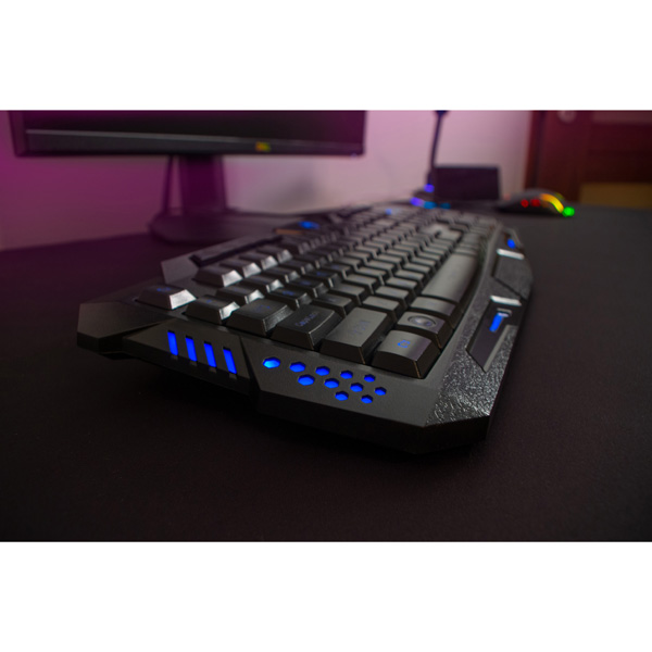 Marvo K636 klawiatura US do gry podświetlona rodzaj przewodowa USB czarna - obrazek 4